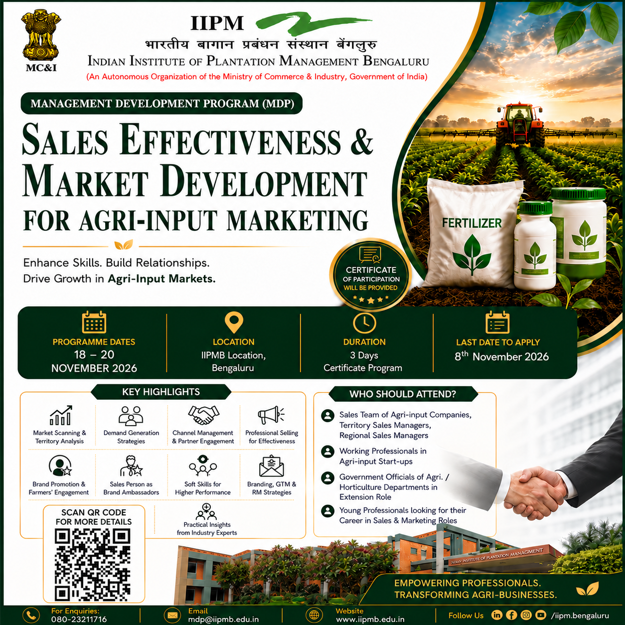 Sales Effectiveness & Market Development for Agri-Input Marketing Sales Effectiveness Poster