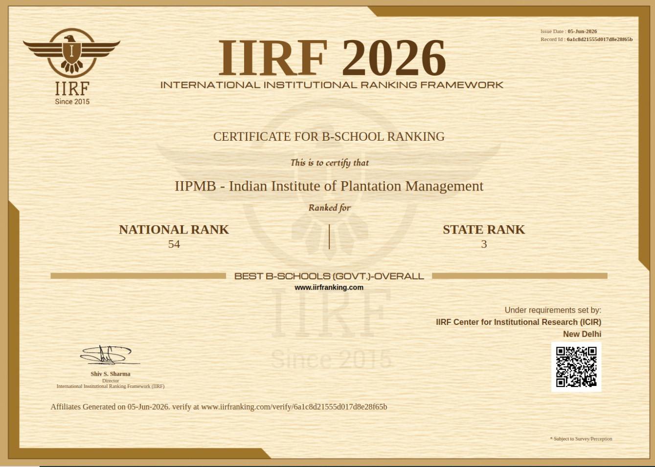IIRF2026